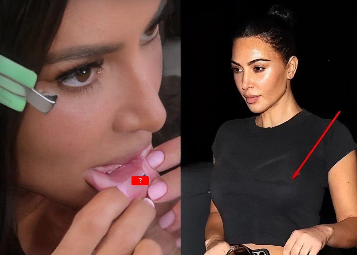 Kardashian Got a Secret Tattoo in The Mouth After a Loud Party!